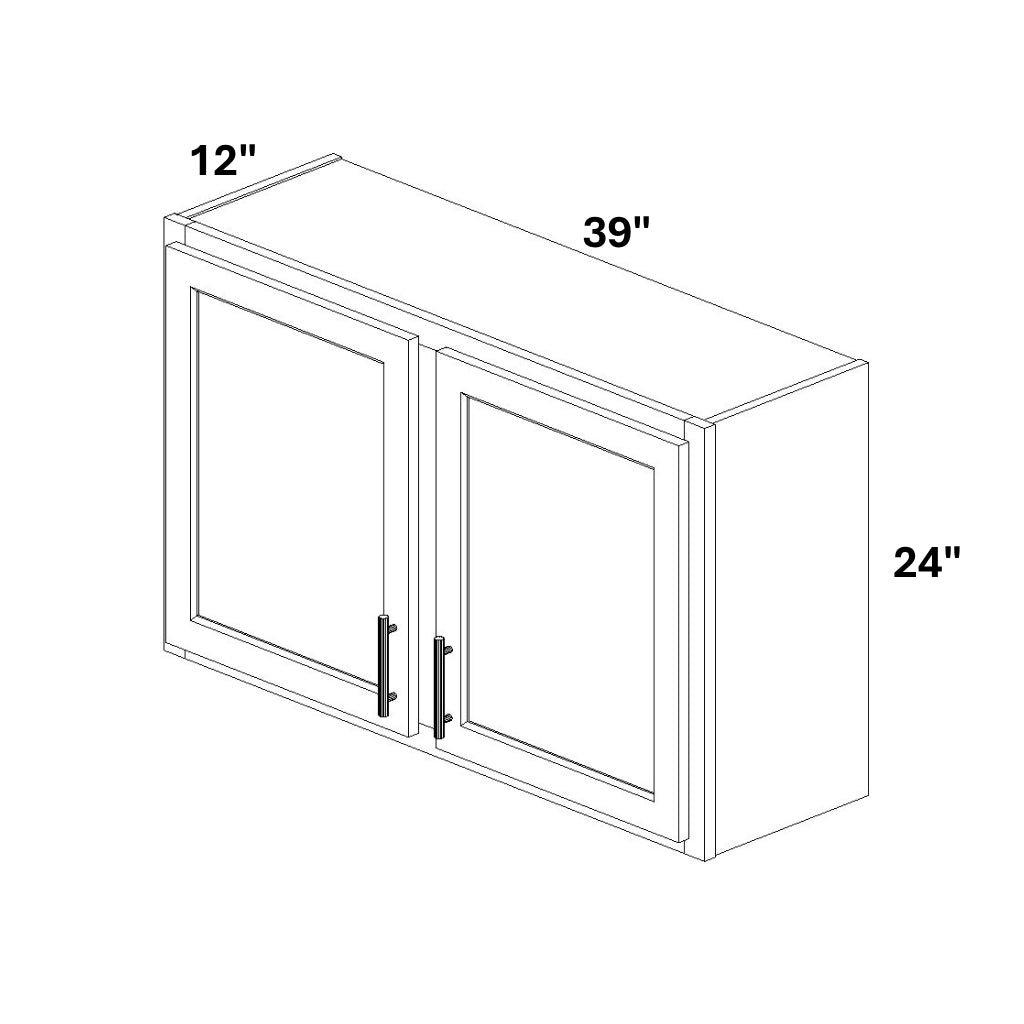 2 Door Wall Bridge Cabinet w/ Stile