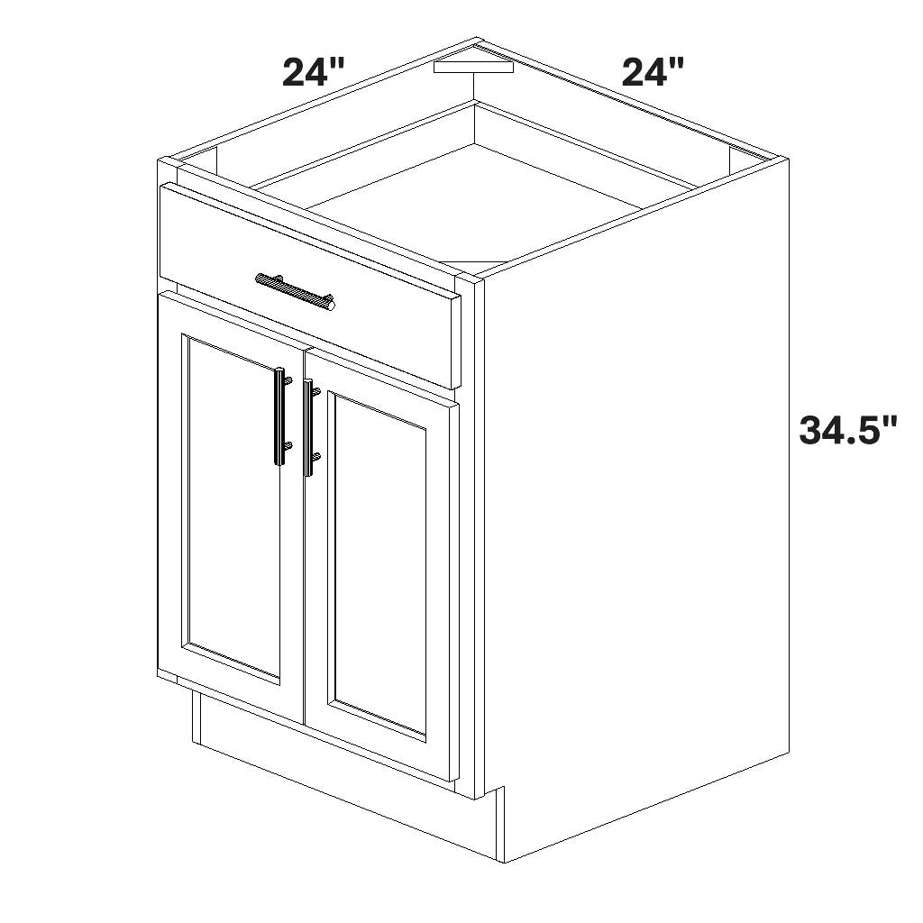 Base 2 Butt Doors / 1 Drawer