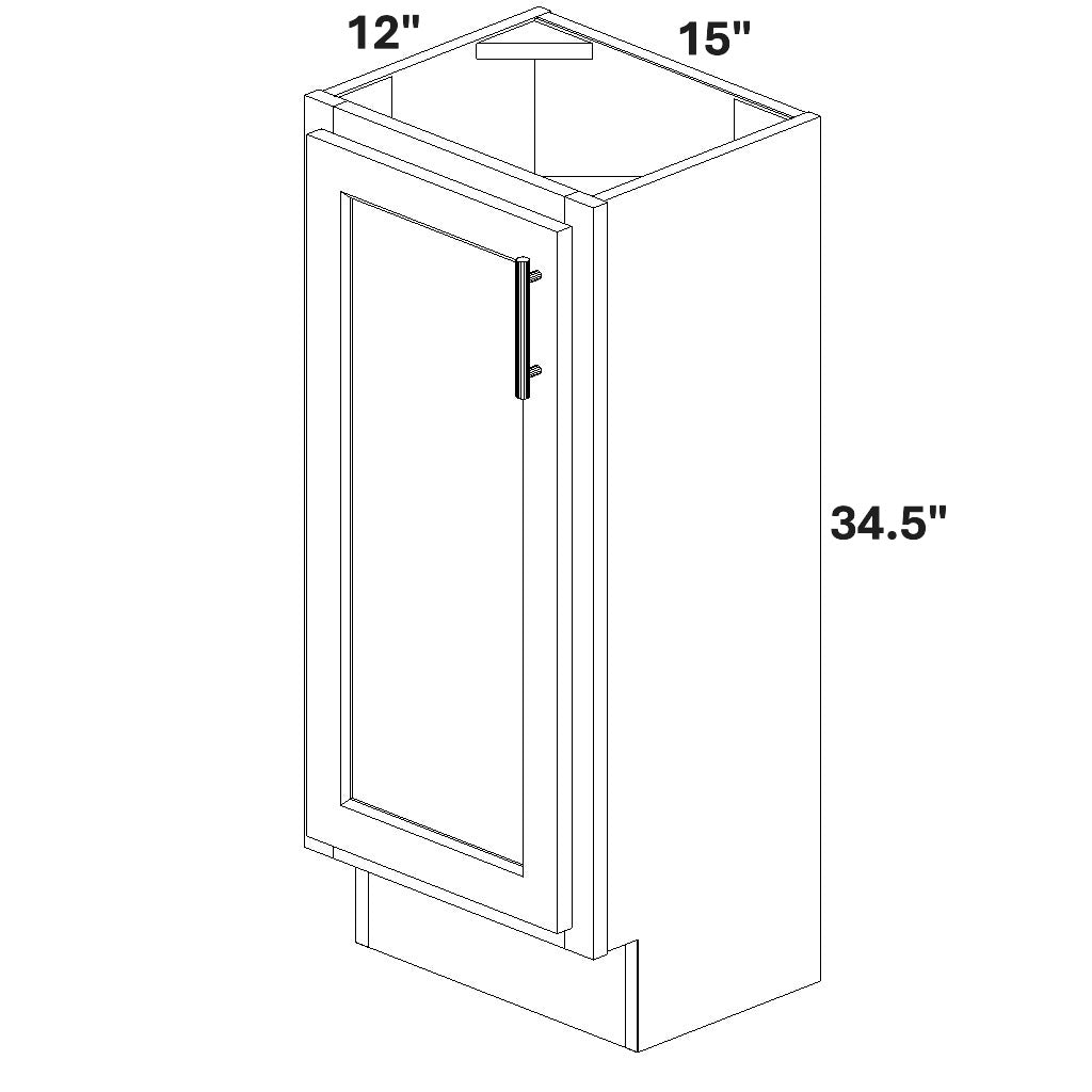 Base Single Full Height Door 12 Deep