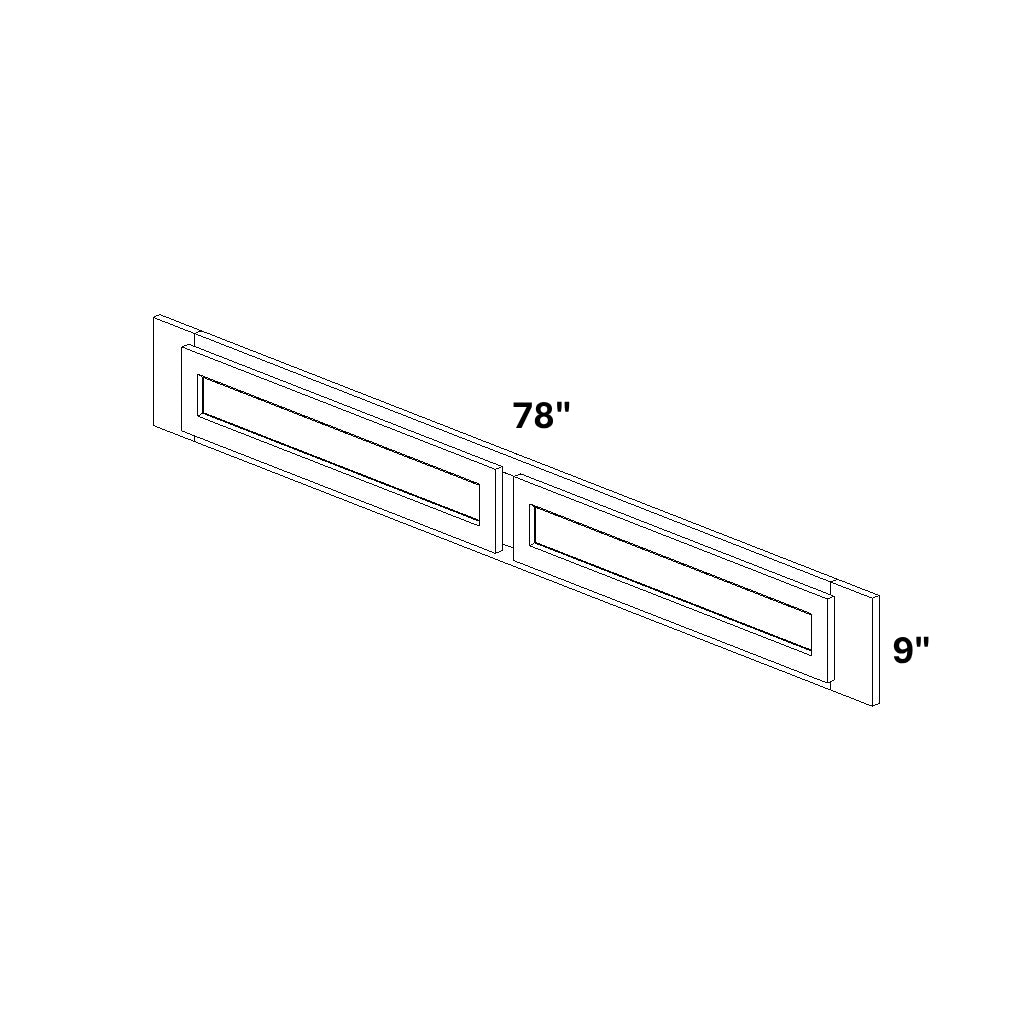 78" Valance 2 Door - Trimmable to 72"