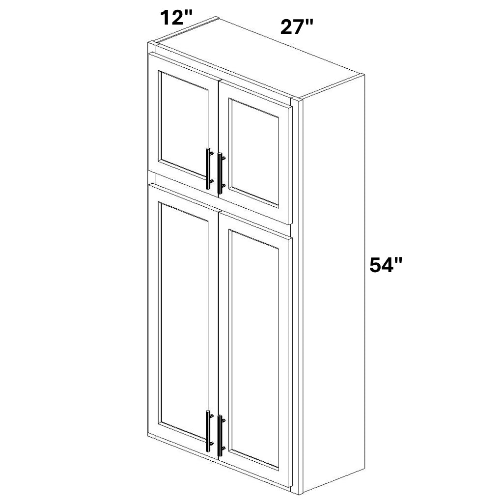 2 Door 18 over 36 Stacked Wall Cabinet