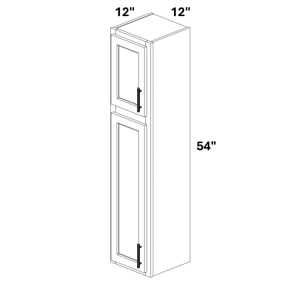 Single Door 18 over 36 Stacked Wall Cabinet