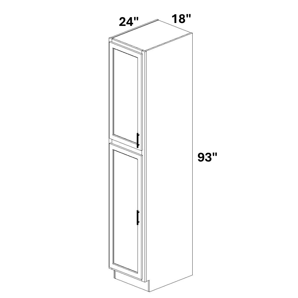 Pantry Cabinet Single Door Top and Bottom