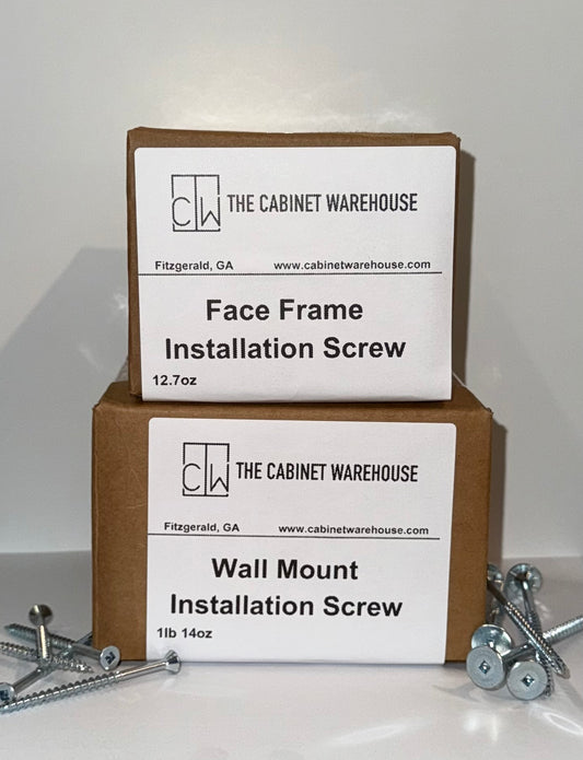 Cabinet Installation Screws - Approx 80ct each Wall Mount and Face Frame Screws
