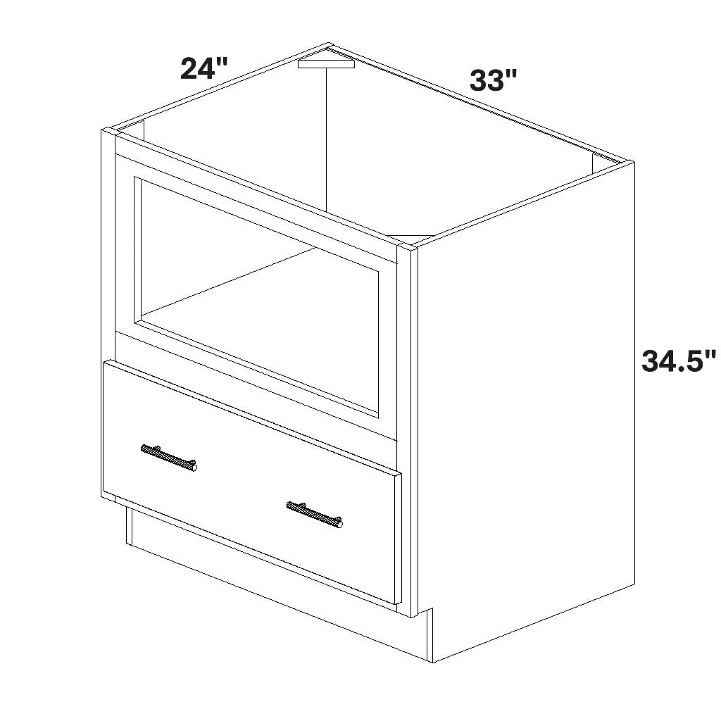 Microwave Base w/ Single Bottom Drawer