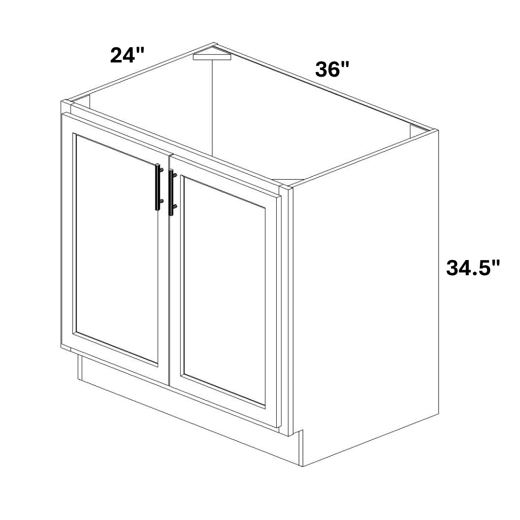 Base 2 Full Height Butt Doors