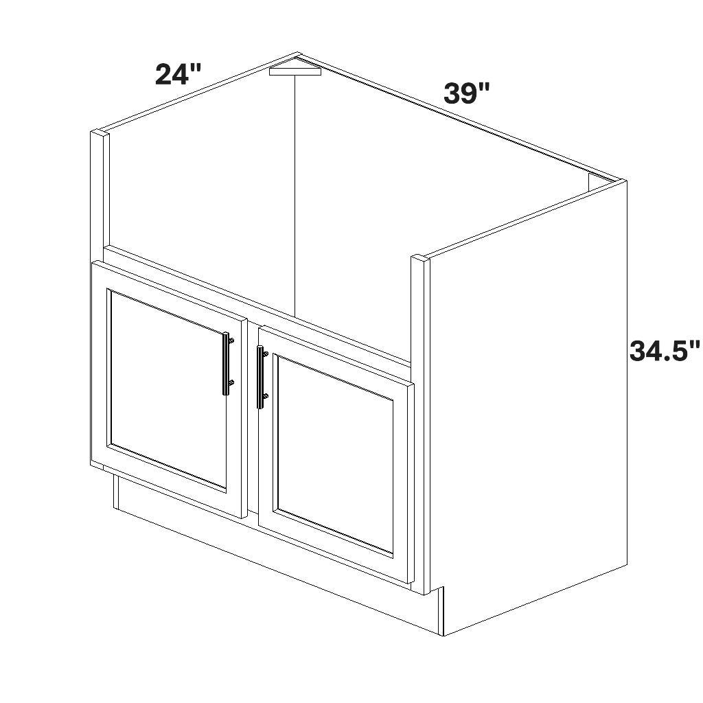 Apron Front Sink Base - 36x10 Cutout for Apron Sink