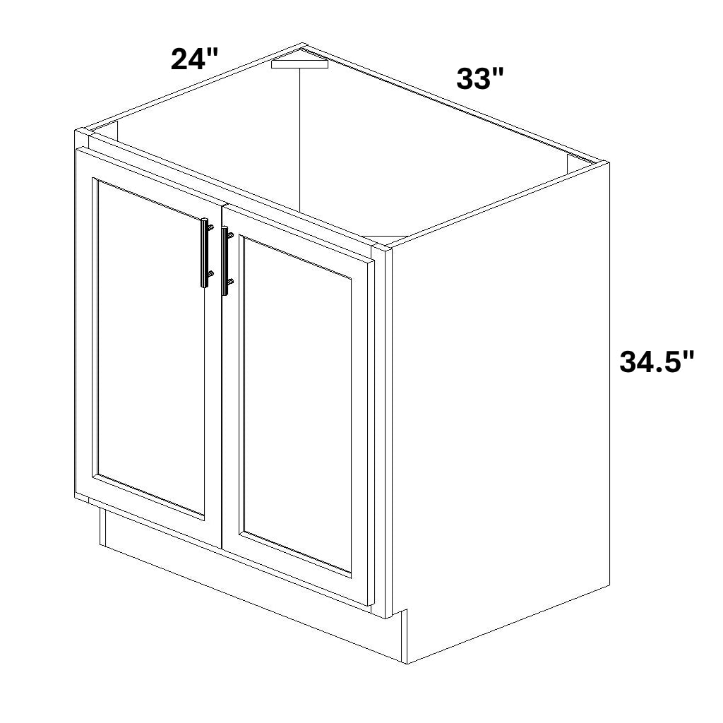 Base 2 Full Height Butt Doors