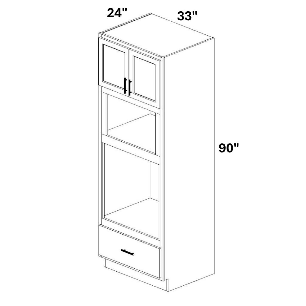 Single Oven w/ Microwave 1 Drawer @ bottom