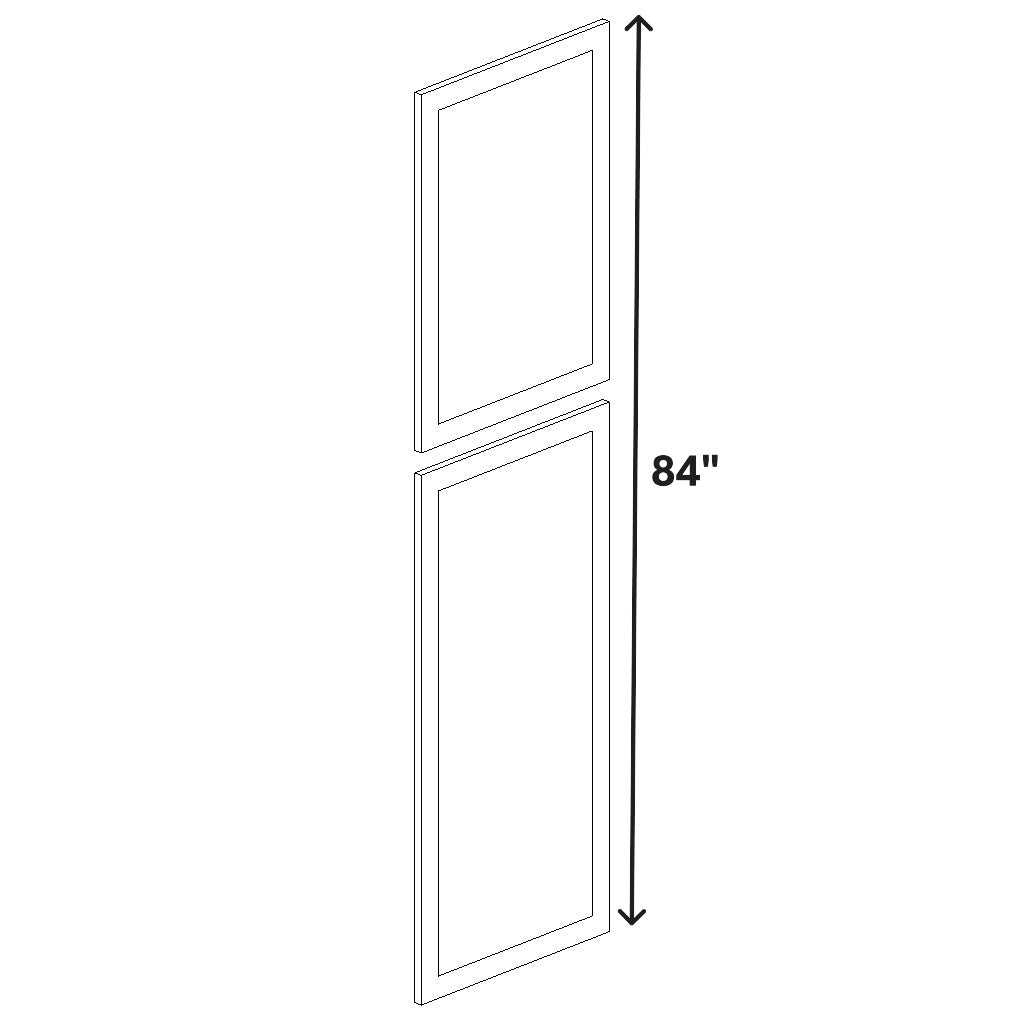Loose Pair Deco Doors 22x28 & 22x48.5 for 84" Tall Cabinets 24" Deep