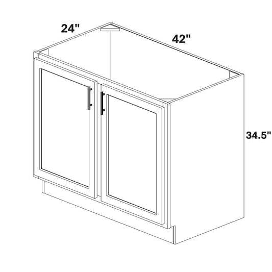 Base 2 Full Height Doors w/ Stile