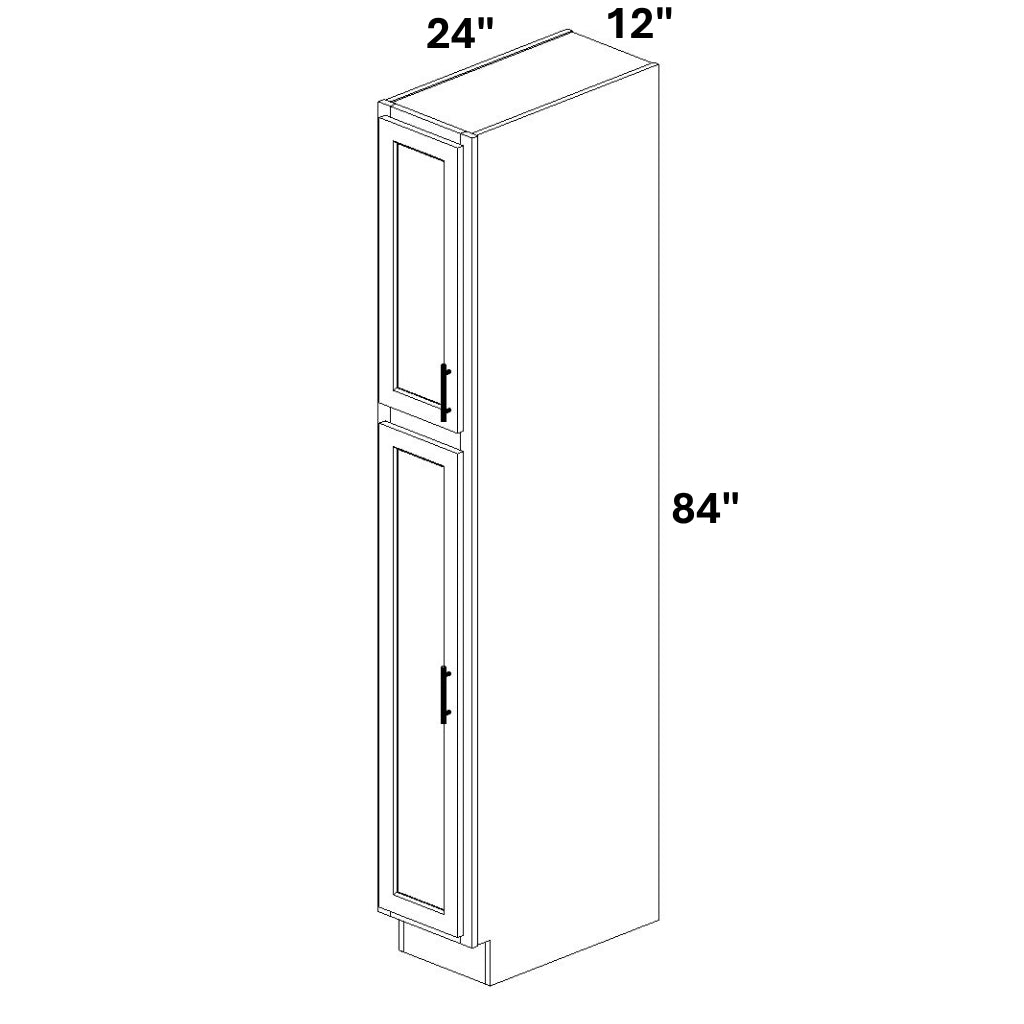 Pantry Cabinet Single Door Top and Bottom