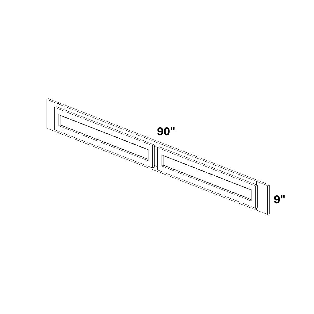 90" Valance 2 Door - Trimmable to 84"