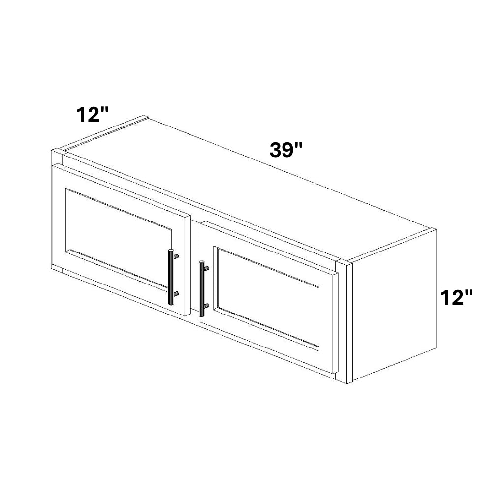 2 Door Wall Bridge Cabinet w/ Stile