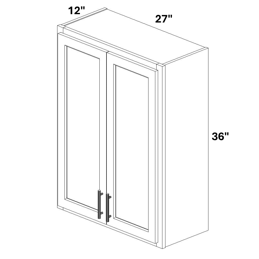 2 Butt Door Wall Cabinet