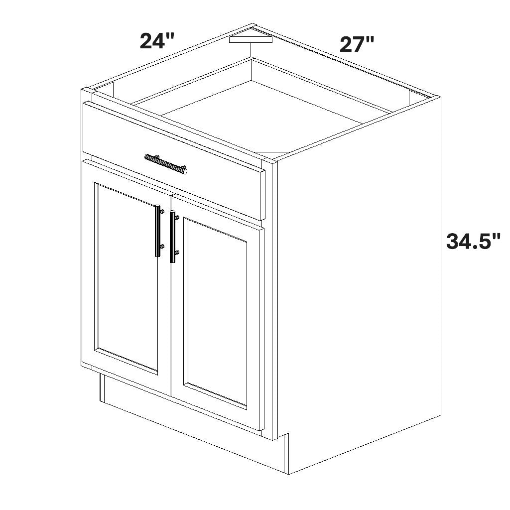 Base 2 Butt Doors / 1 Drawer