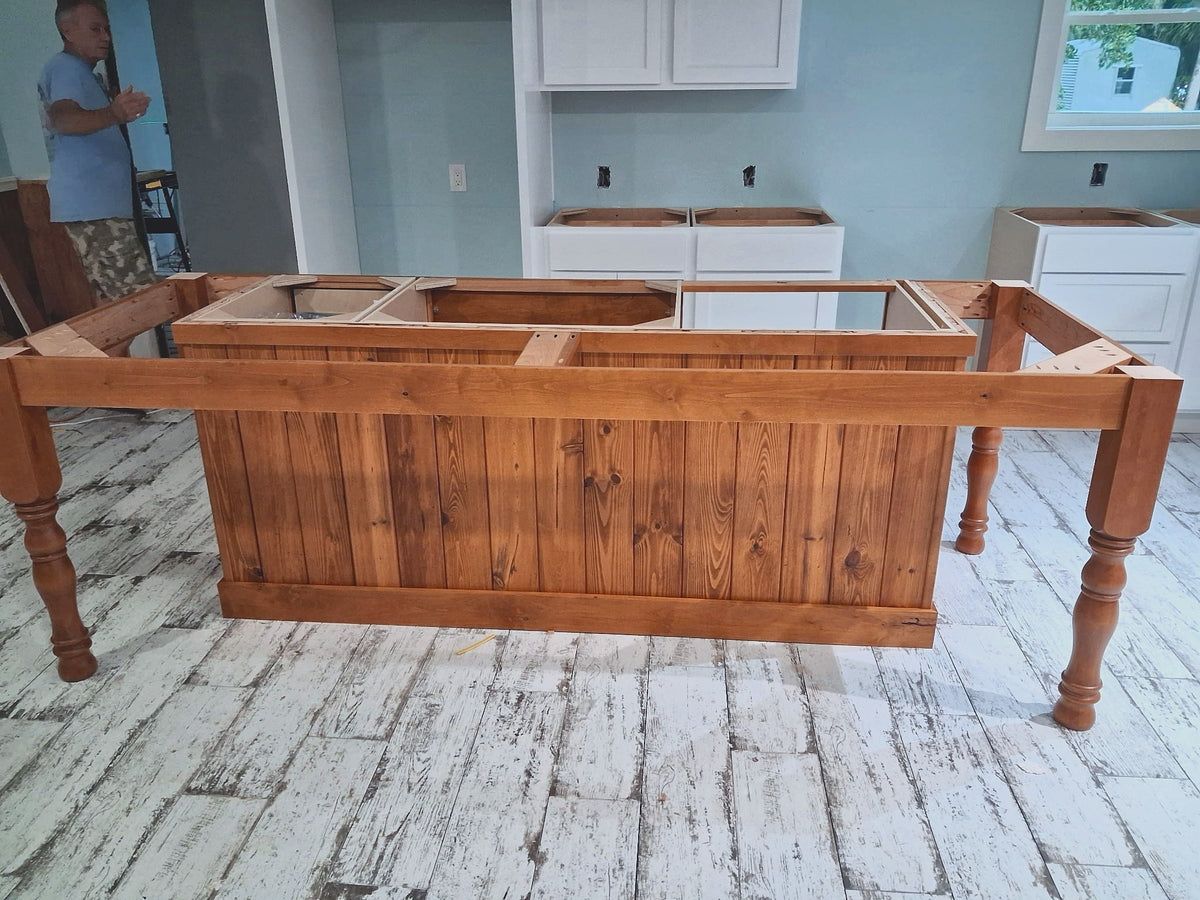 island dalton alder wood custom stain 01