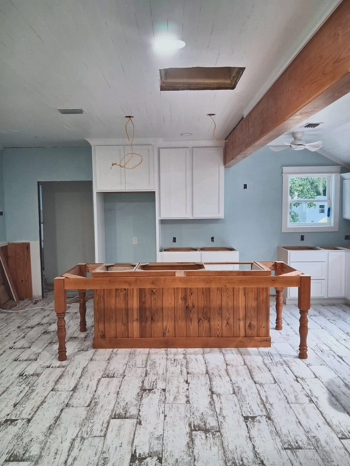 island dalton alder wood custom stain 06
